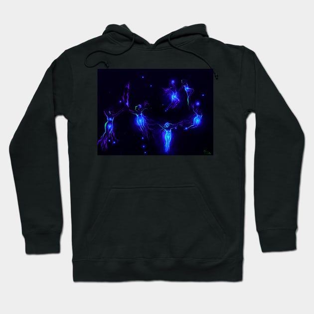 Glowing pleiades Hoodie by CORinAZONe